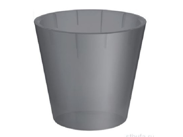 Горшок для орхидей D160 мм, 1,6л с дренажной вставкой (серый перламутр)